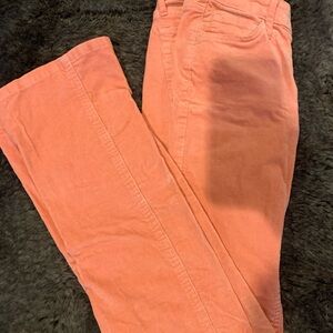Wild Fable Coral/Peach Flare Corduroy Jeans